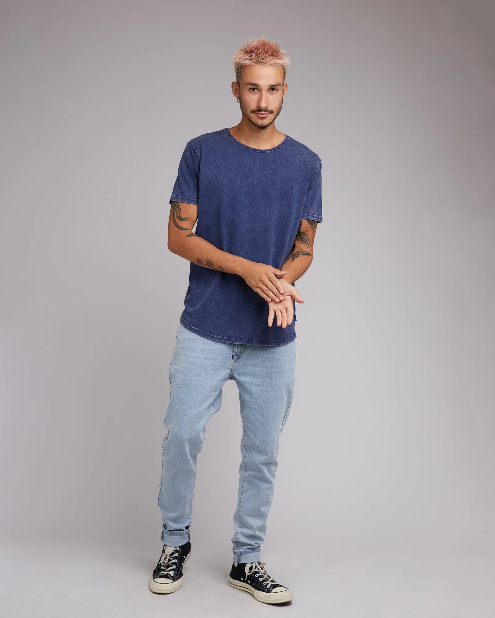 Acid Tail Tee 3pk Navywhtstr/Navy/Wblk