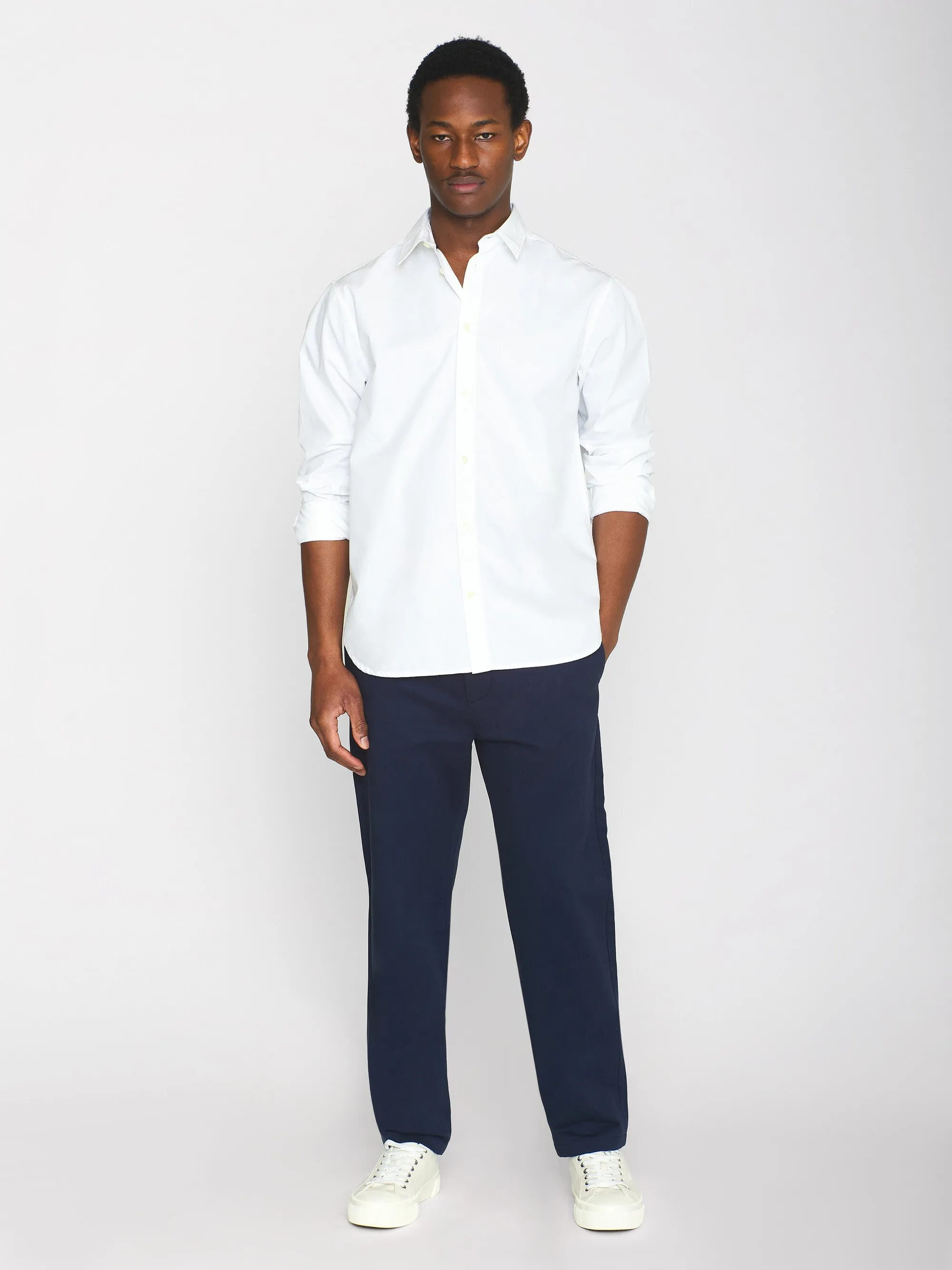 ALF regular crispy cotton shirt - GOTS/Vegan - Bright White Knowledge Cotton