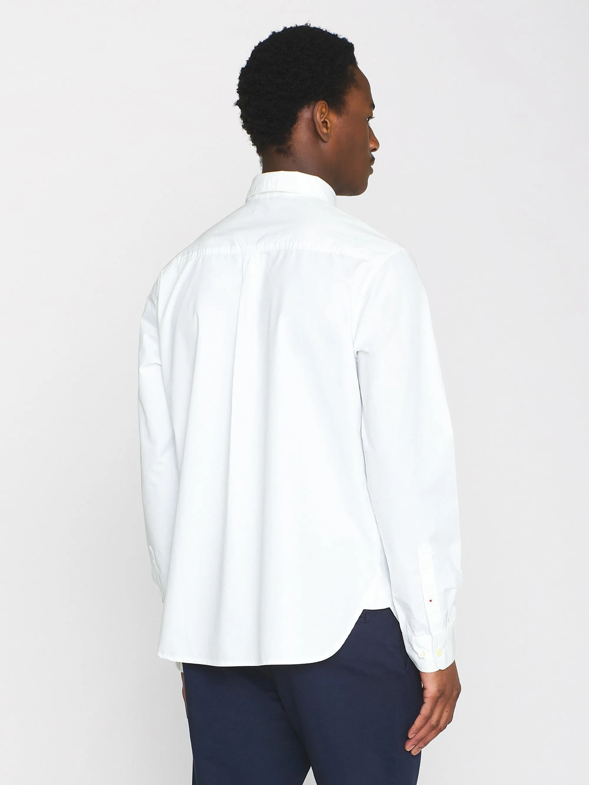 ALF regular crispy cotton shirt - GOTS/Vegan - Bright White Knowledge Cotton