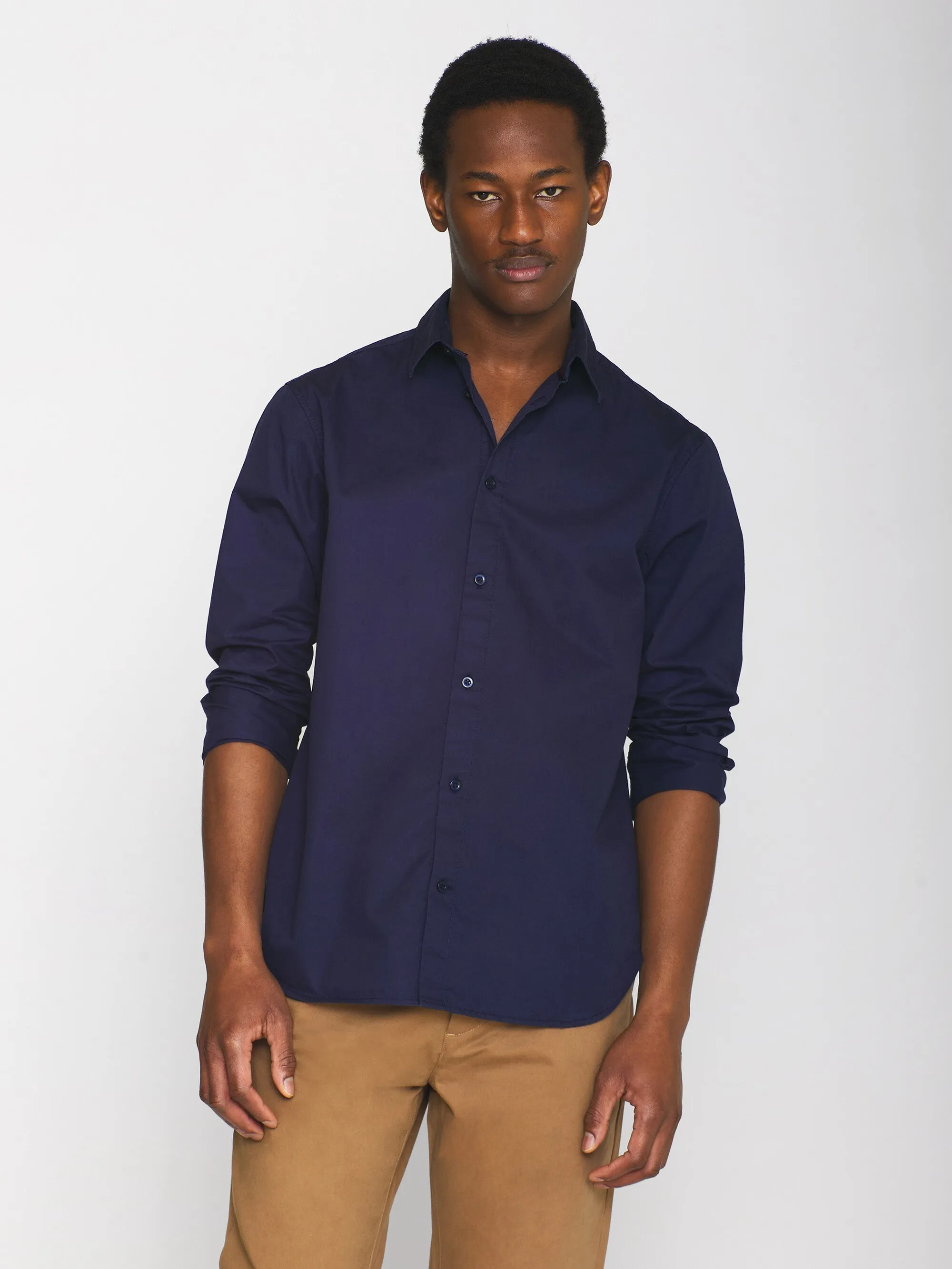 ALF regular crispy cotton shirt - GOTS/Vegan - Total Eclipse Knowledge Cotton