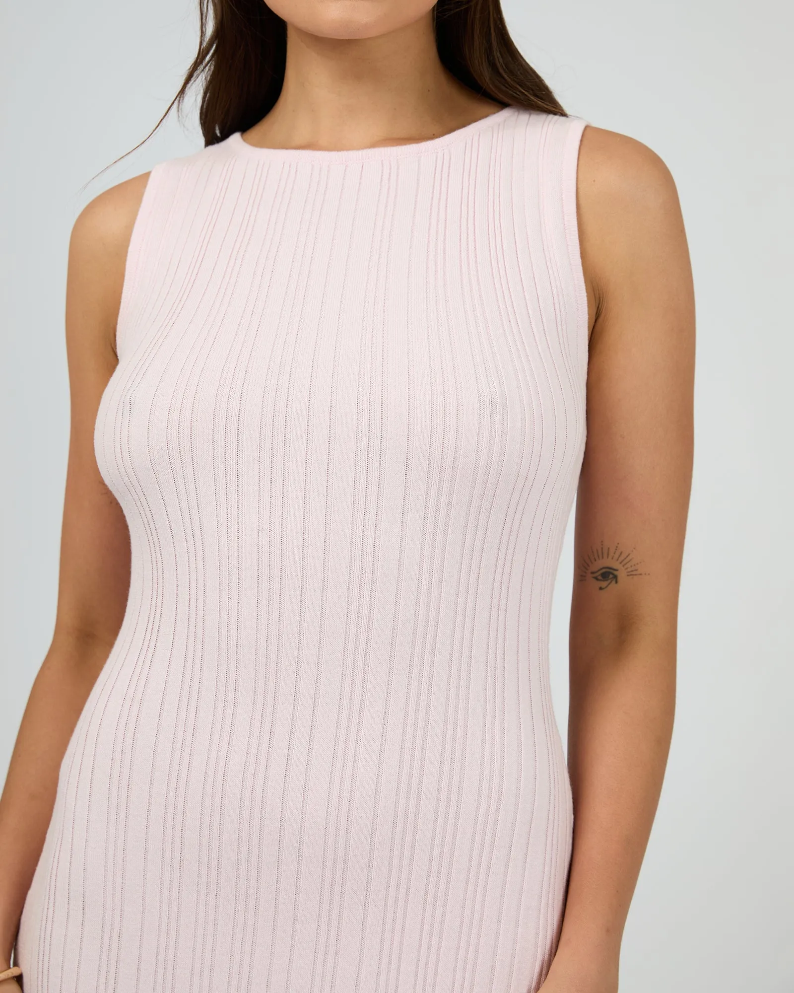 Alma Mini Dress Pale Pink