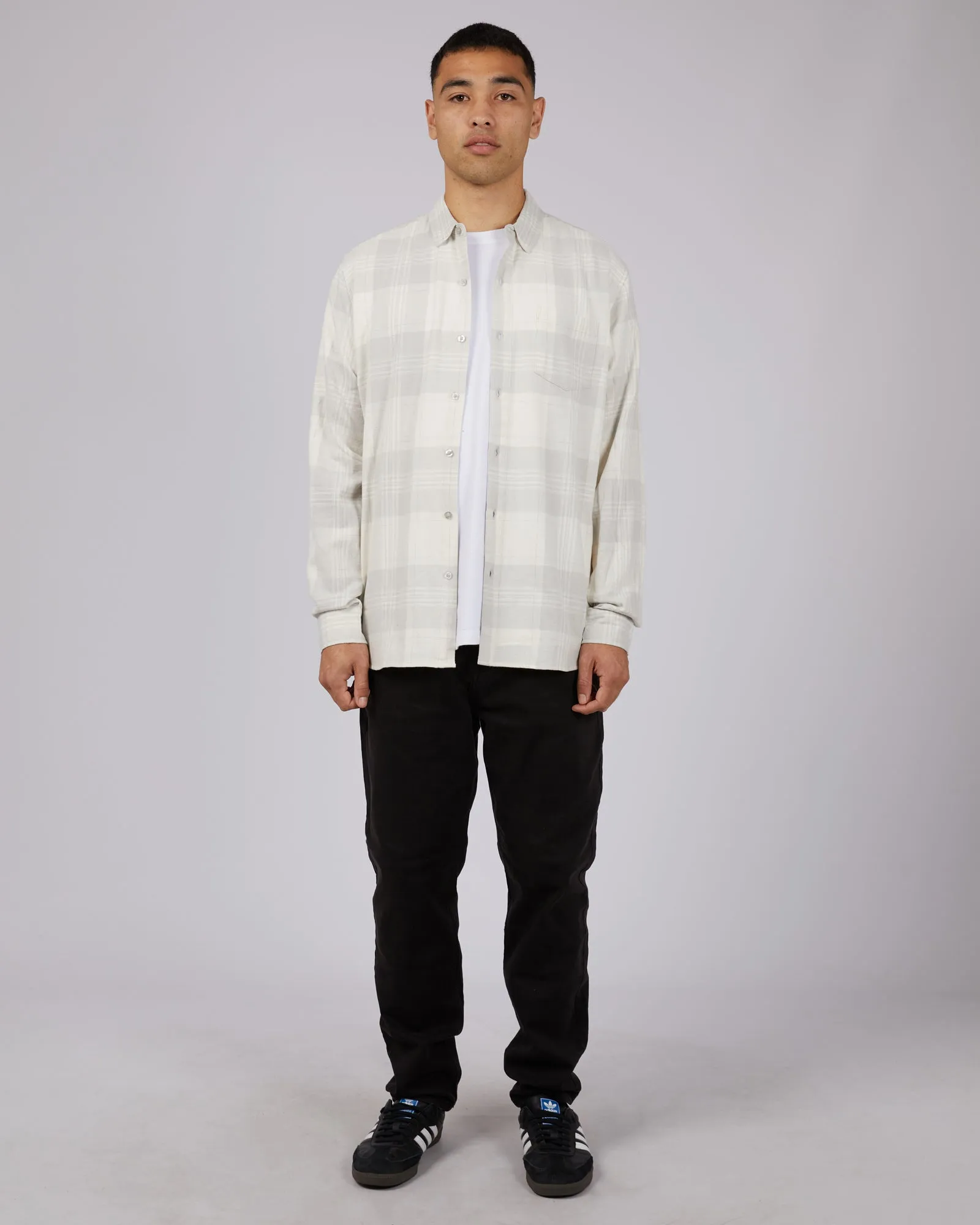 Apex Check Shirt Grey