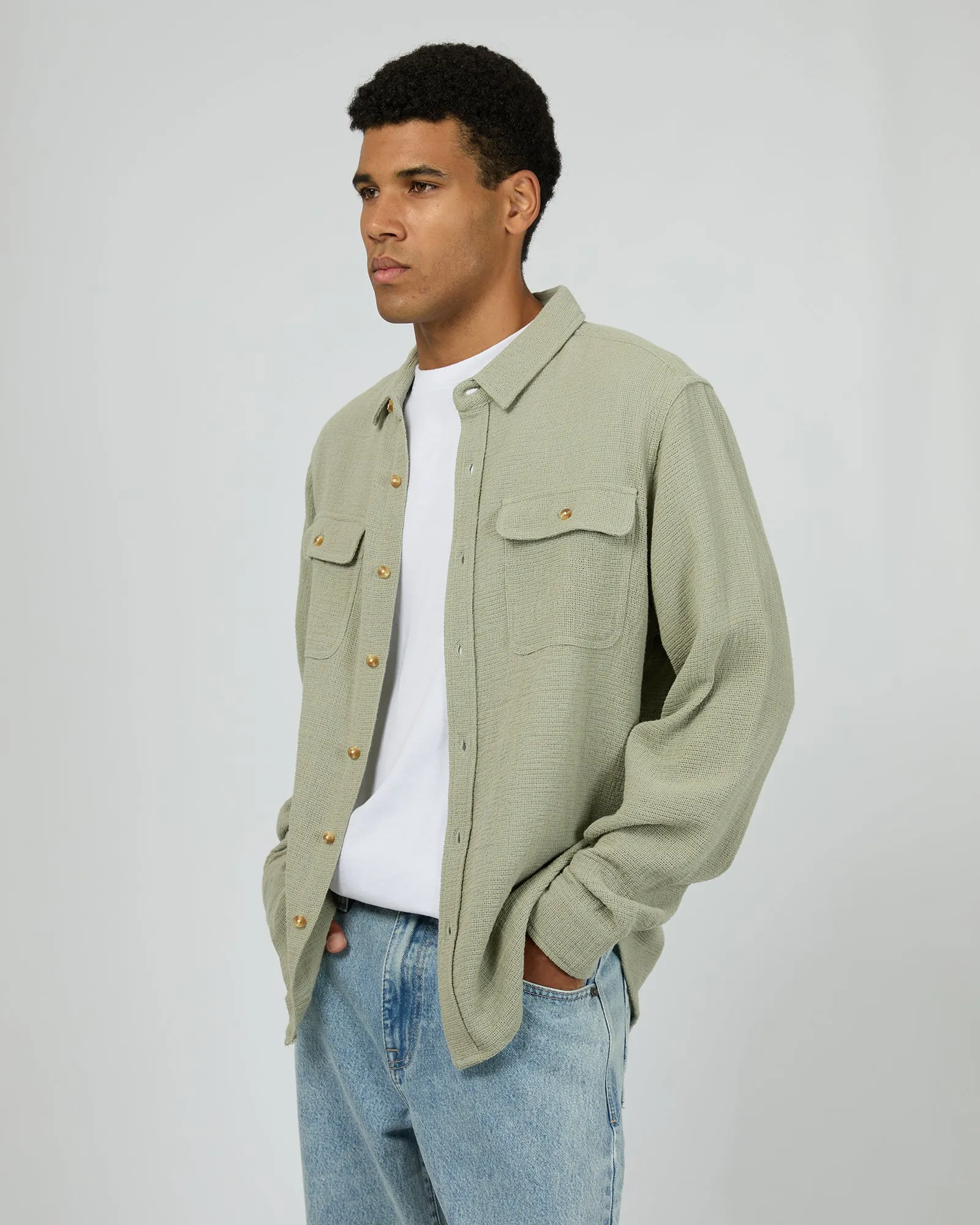 Aspen Ls Shirt Sage