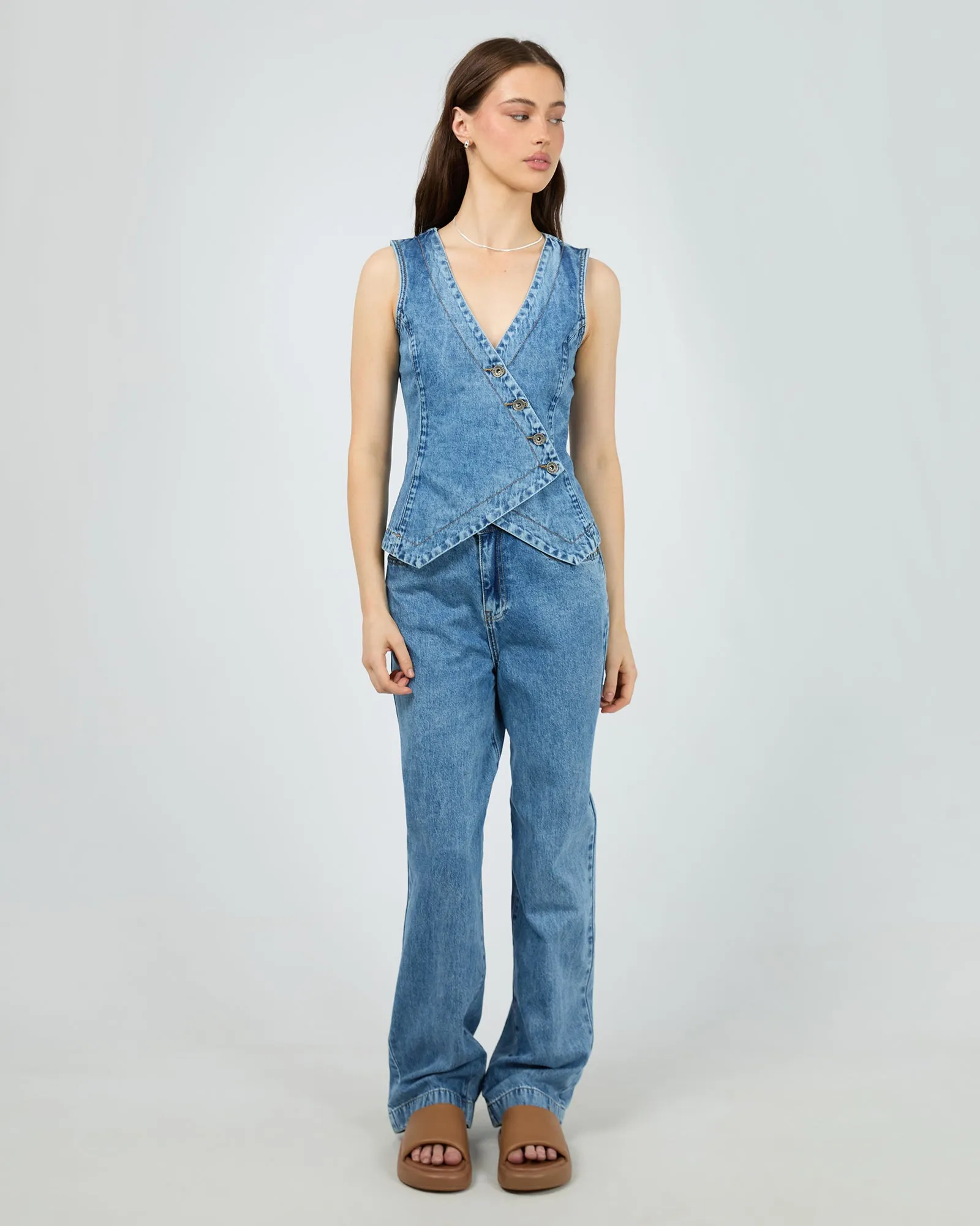 Aster Vest Mid Blue