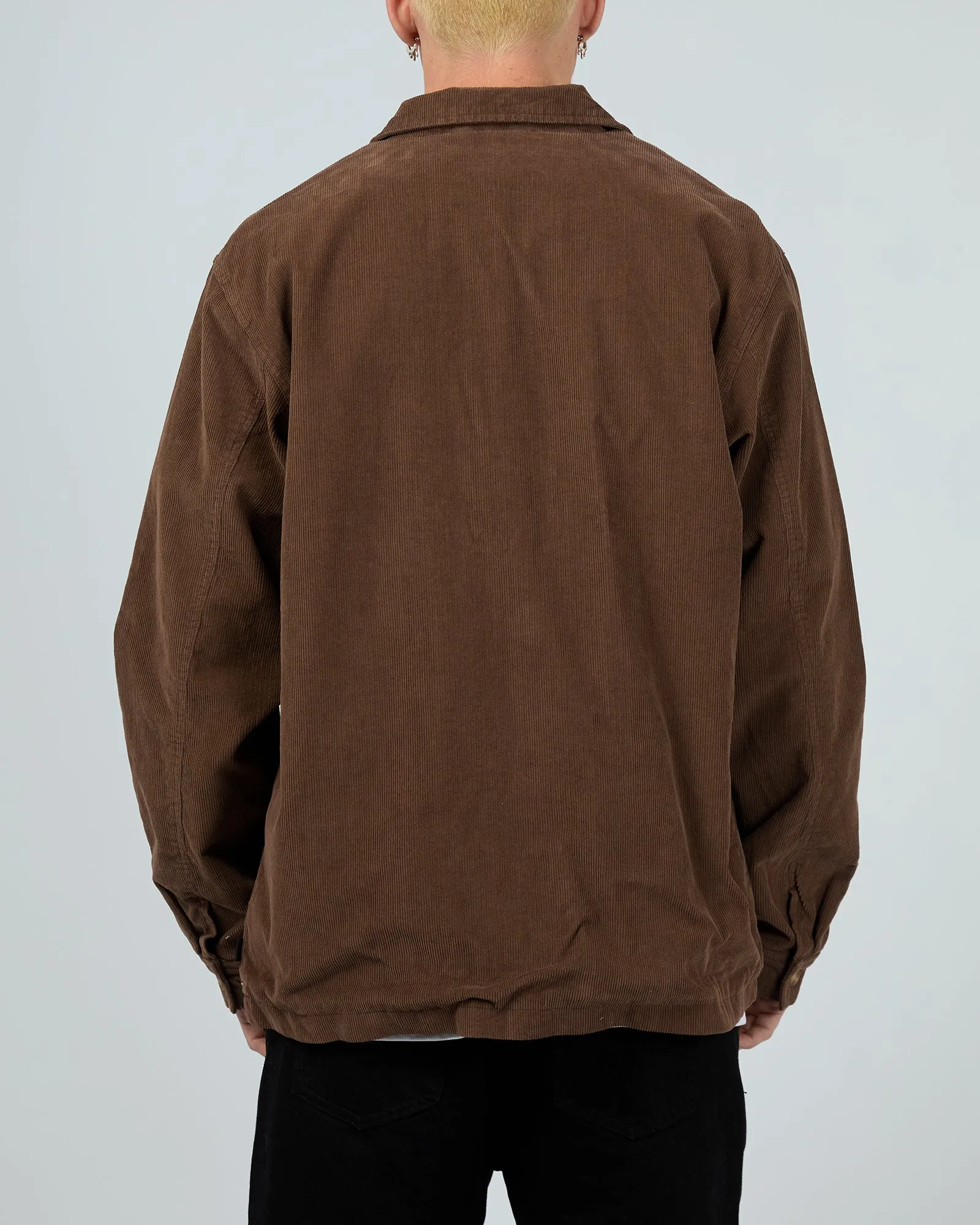 Baby Cord Zip Thru Jacket Chocolate