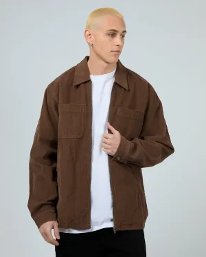Baby Cord Zip Thru Jacket Chocolate