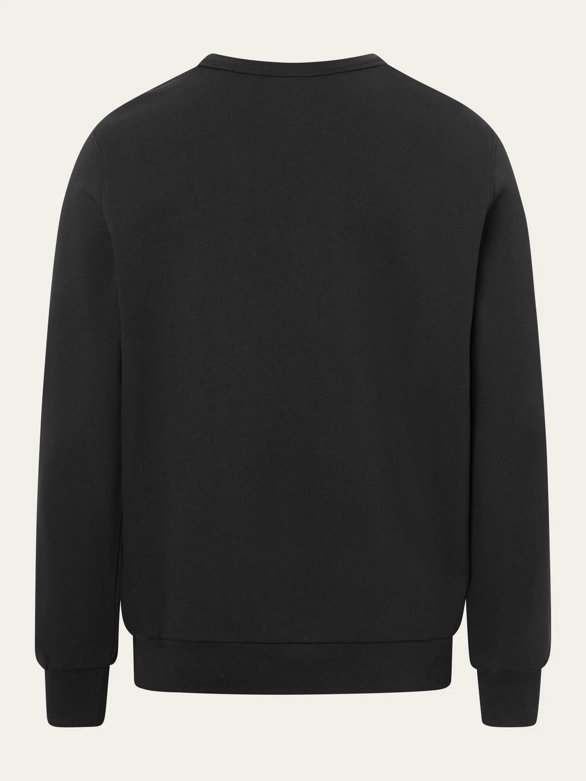 Basic badge sweat - Black Jet Knowledge Cotton