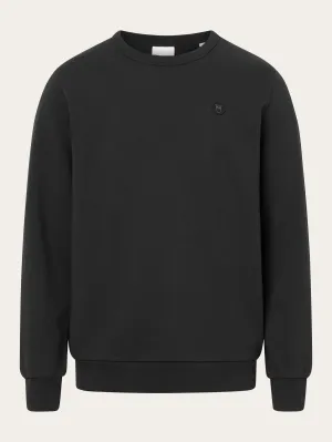 Basic badge sweat - Black Jet Knowledge Cotton