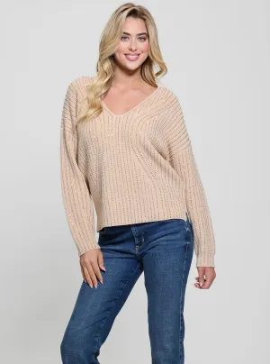 Beige Lorien Knit Top Guess