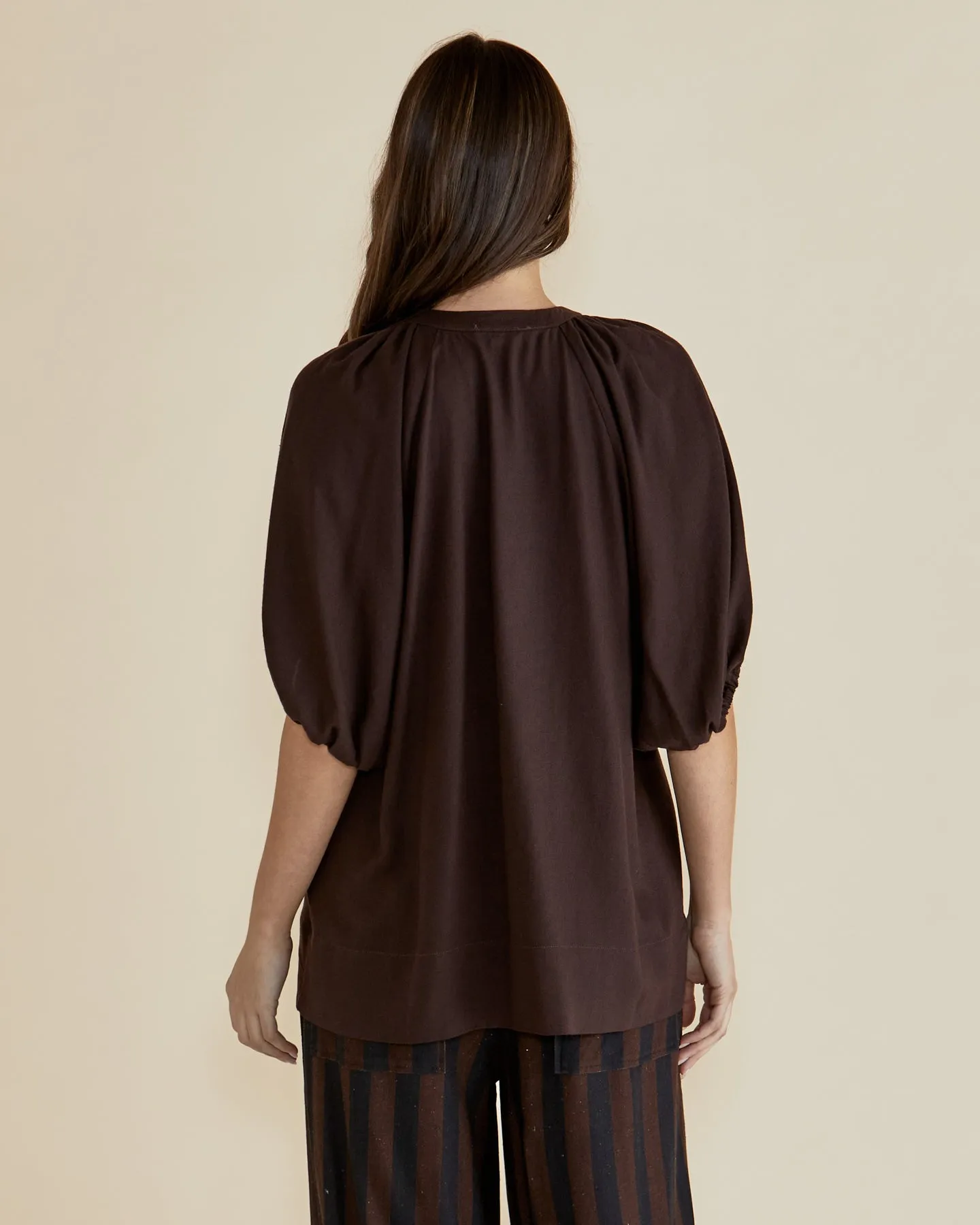Betty Basics Asher Blouse Chocolate