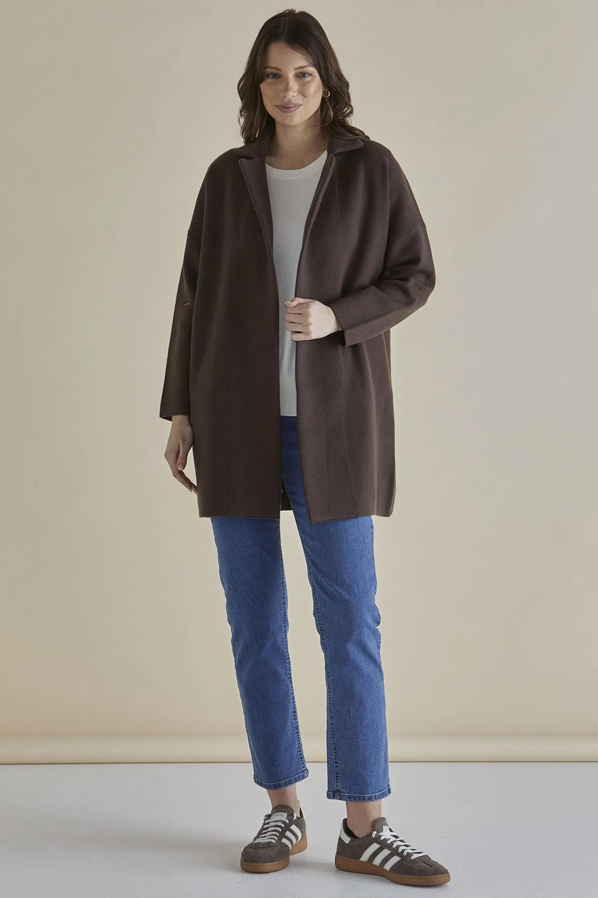 Betty Basics Bristol Coatigan Brown