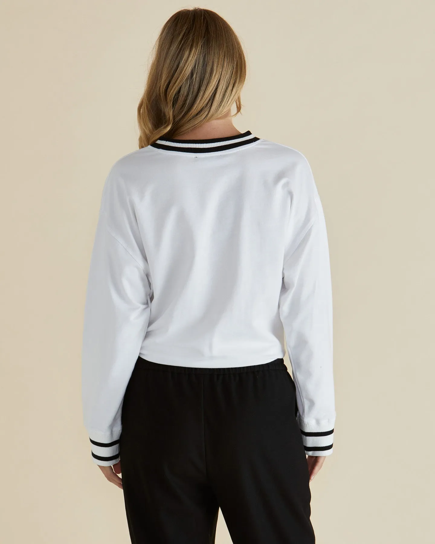 Betty Basics Marais Sweat White