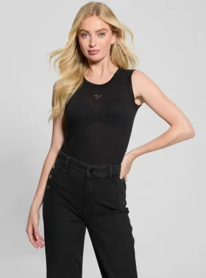 Black Anita Triangle Top Guess