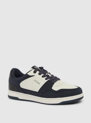 Black White Tambix Low-Top Sneakers Guess