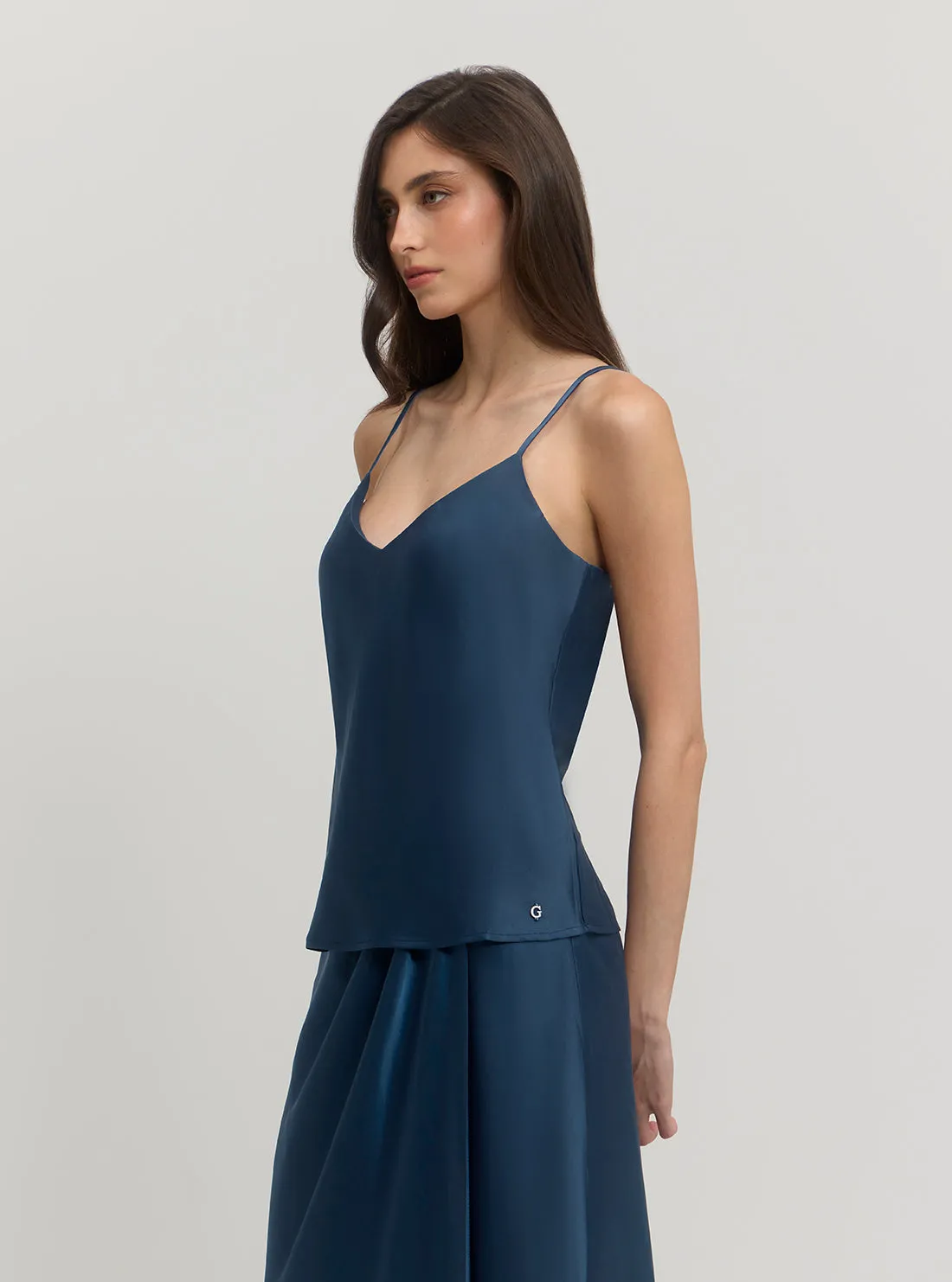 Blue Anastasia Tank Top Guess