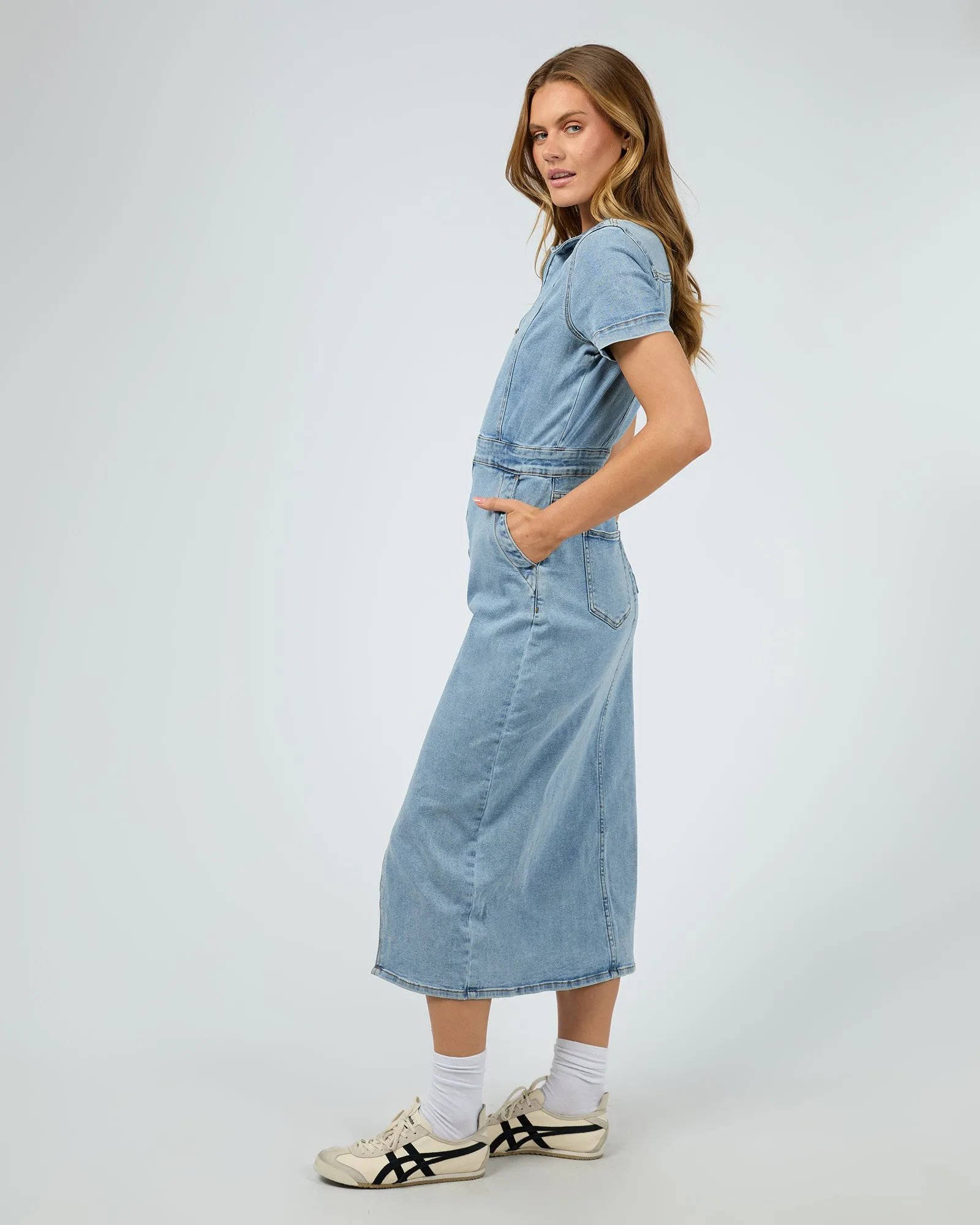 Boston Midi Dress Light Blue