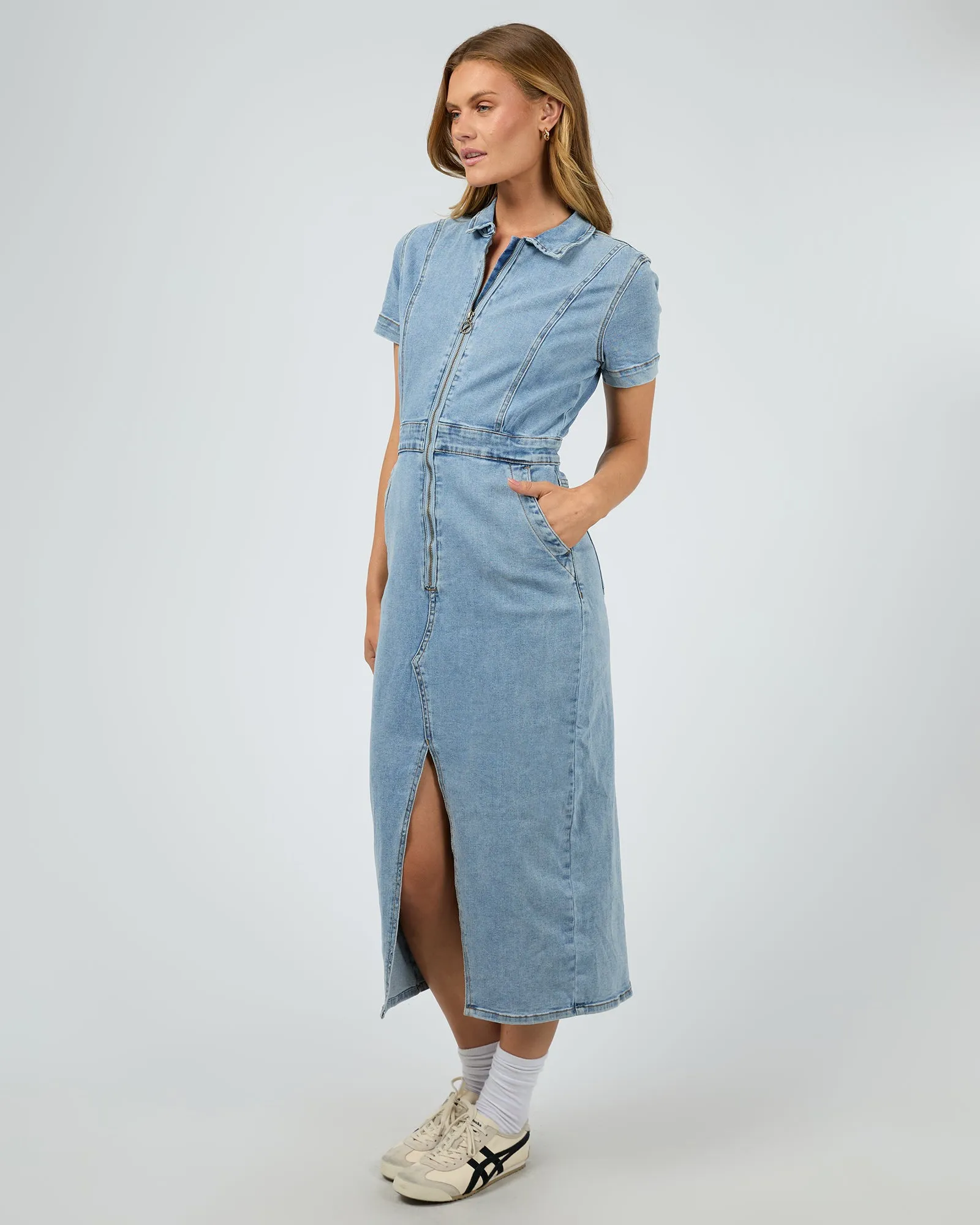 Boston Midi Dress Light Blue