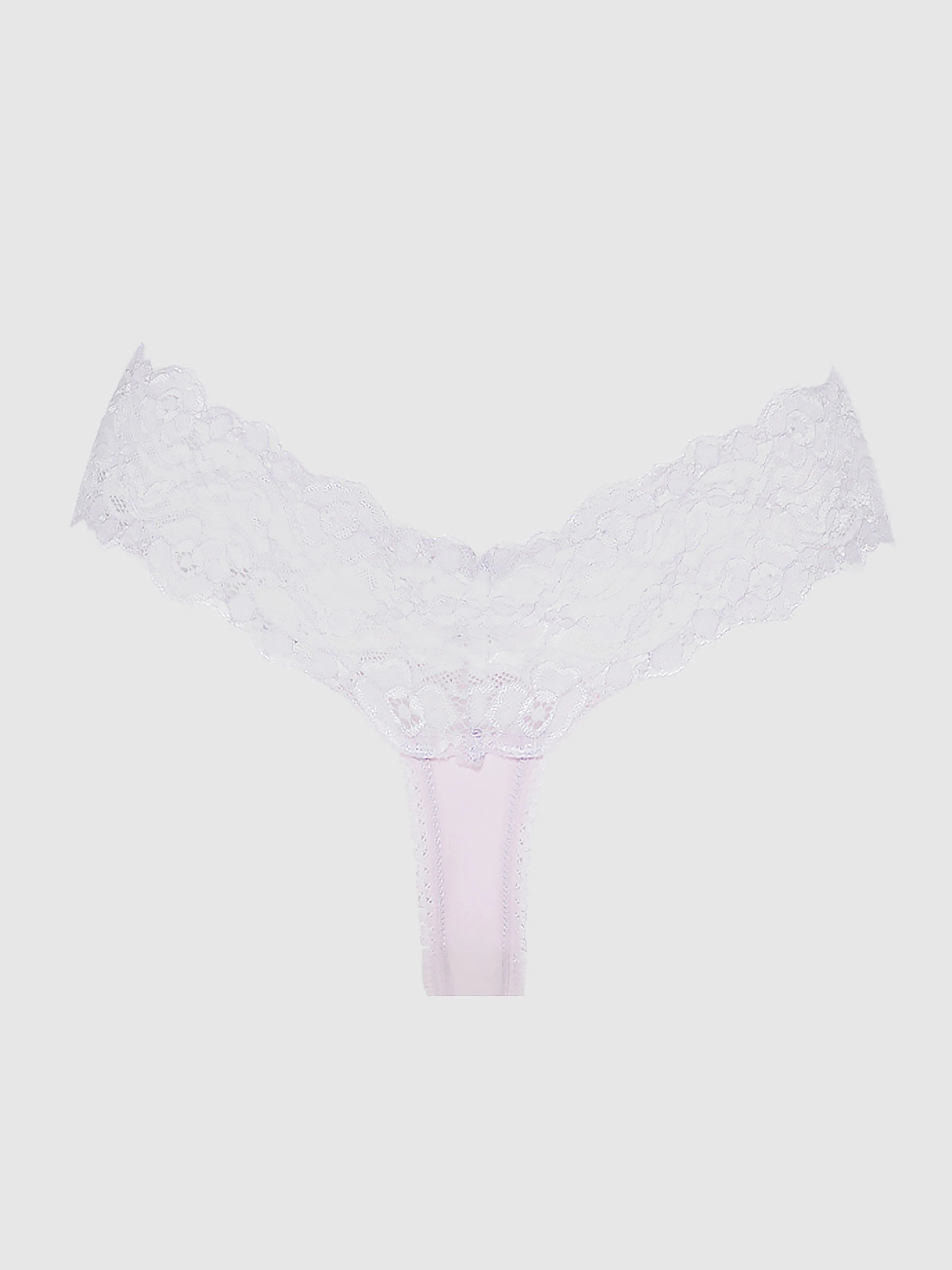 Bridget Stretch Cotton & Lace Thong