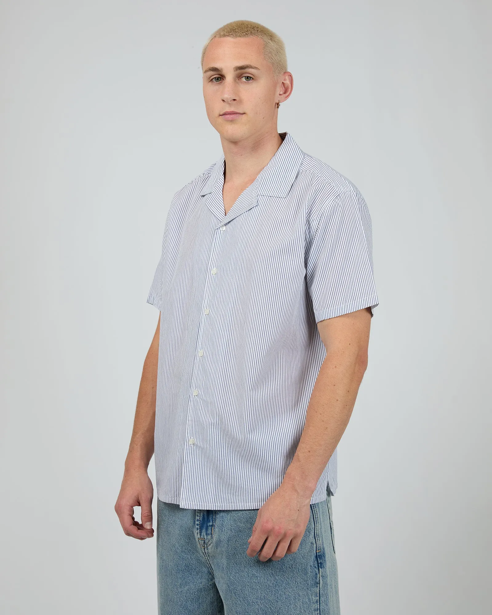 Charlie Stripe Shirt White