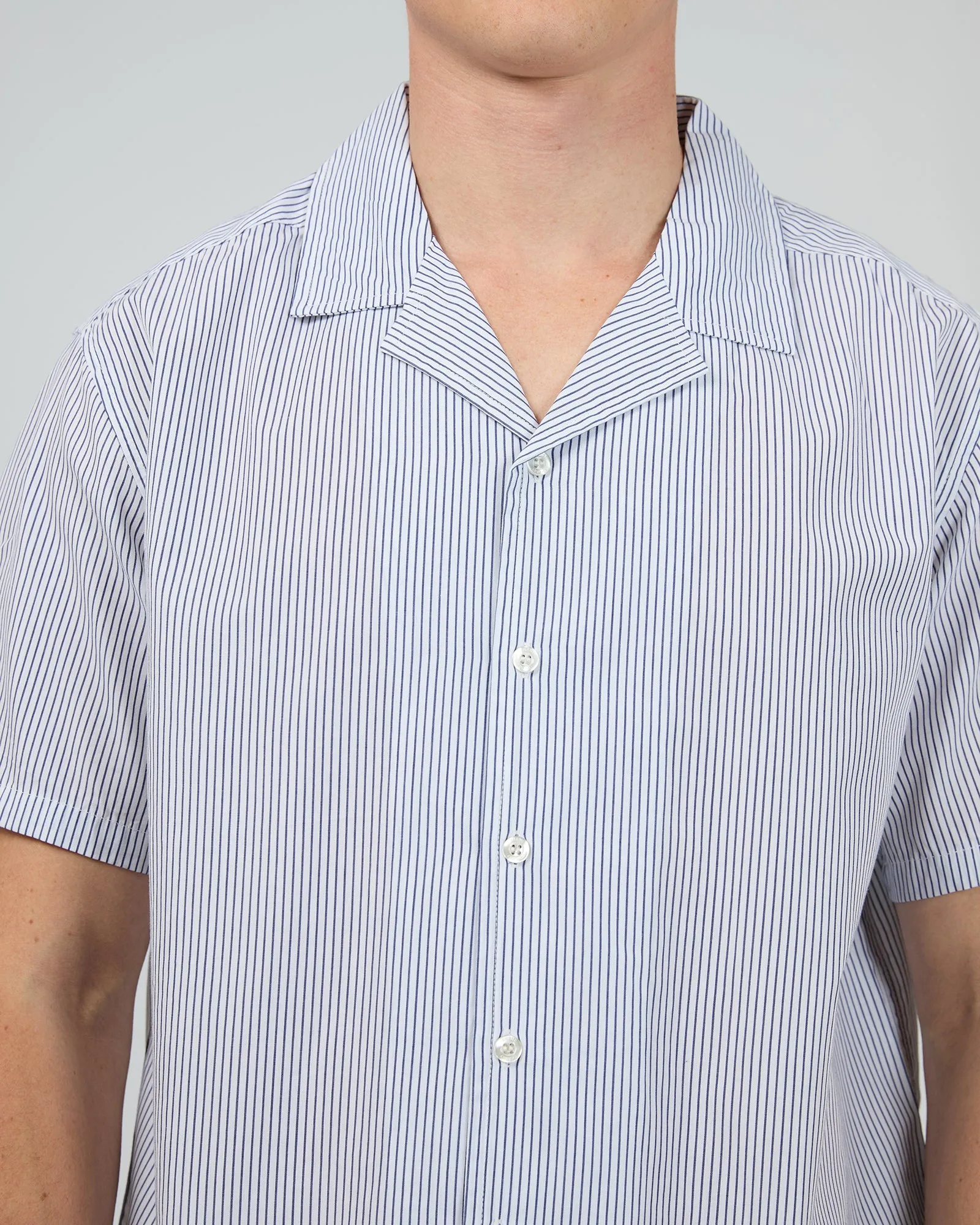 Charlie Stripe Shirt White