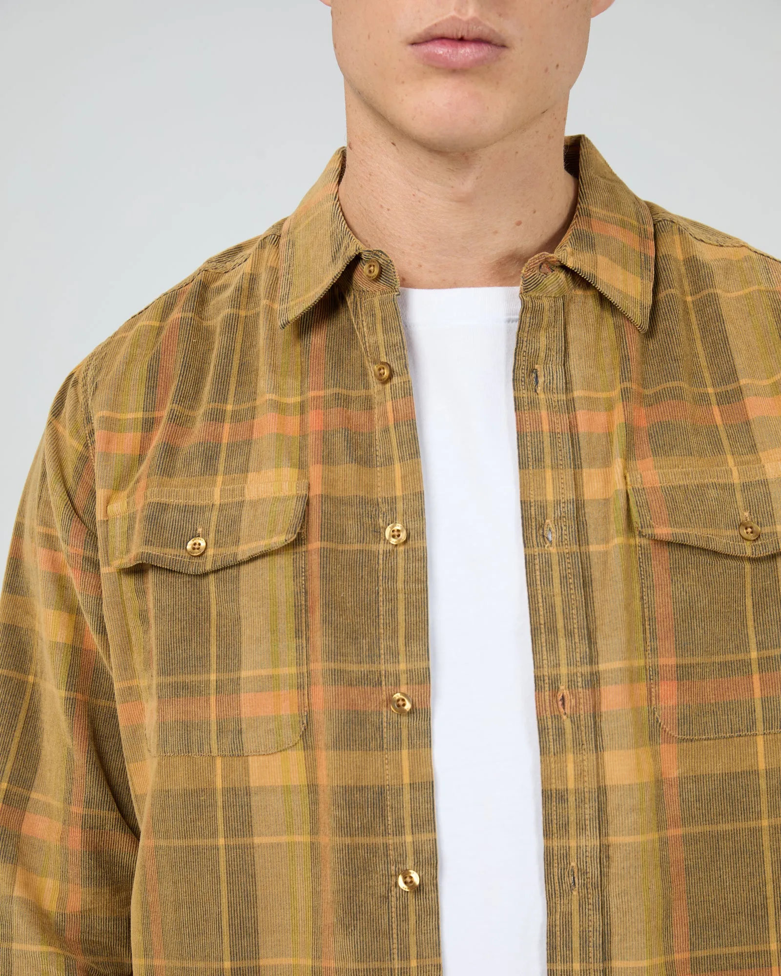 Check Cord Shirt Multicoloured