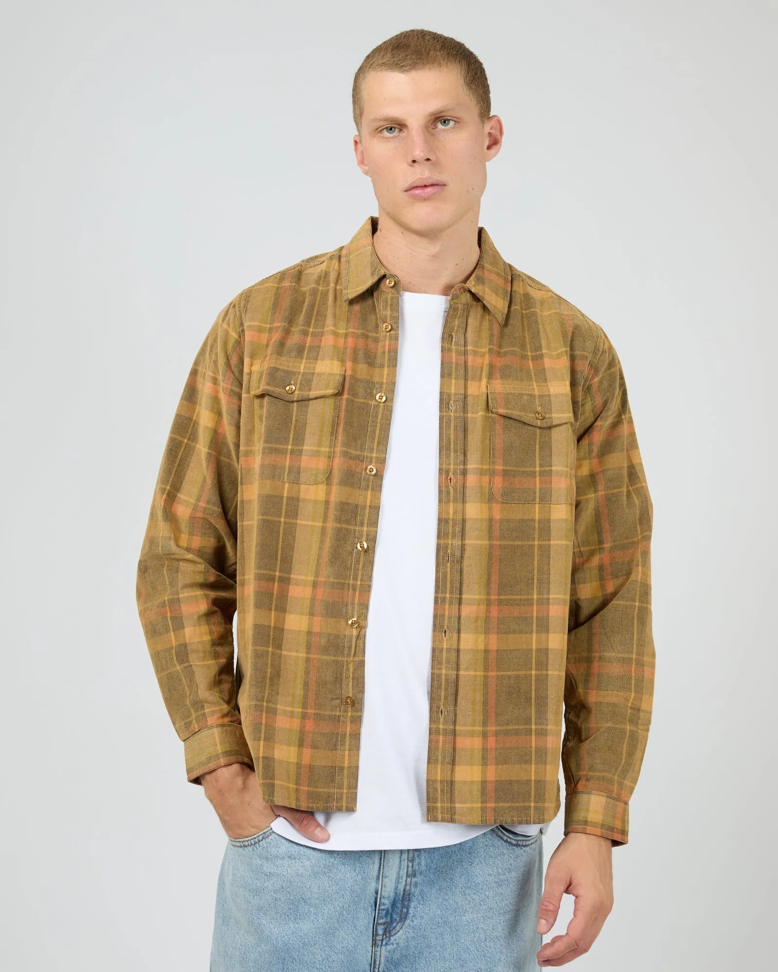Check Cord Shirt Multicoloured
