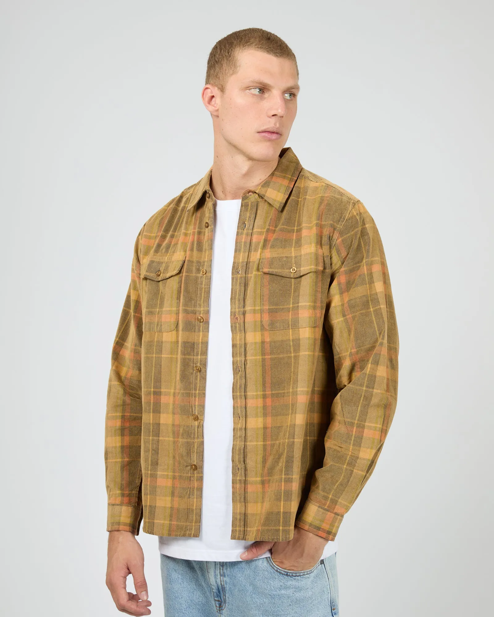 Check Cord Shirt Multicoloured