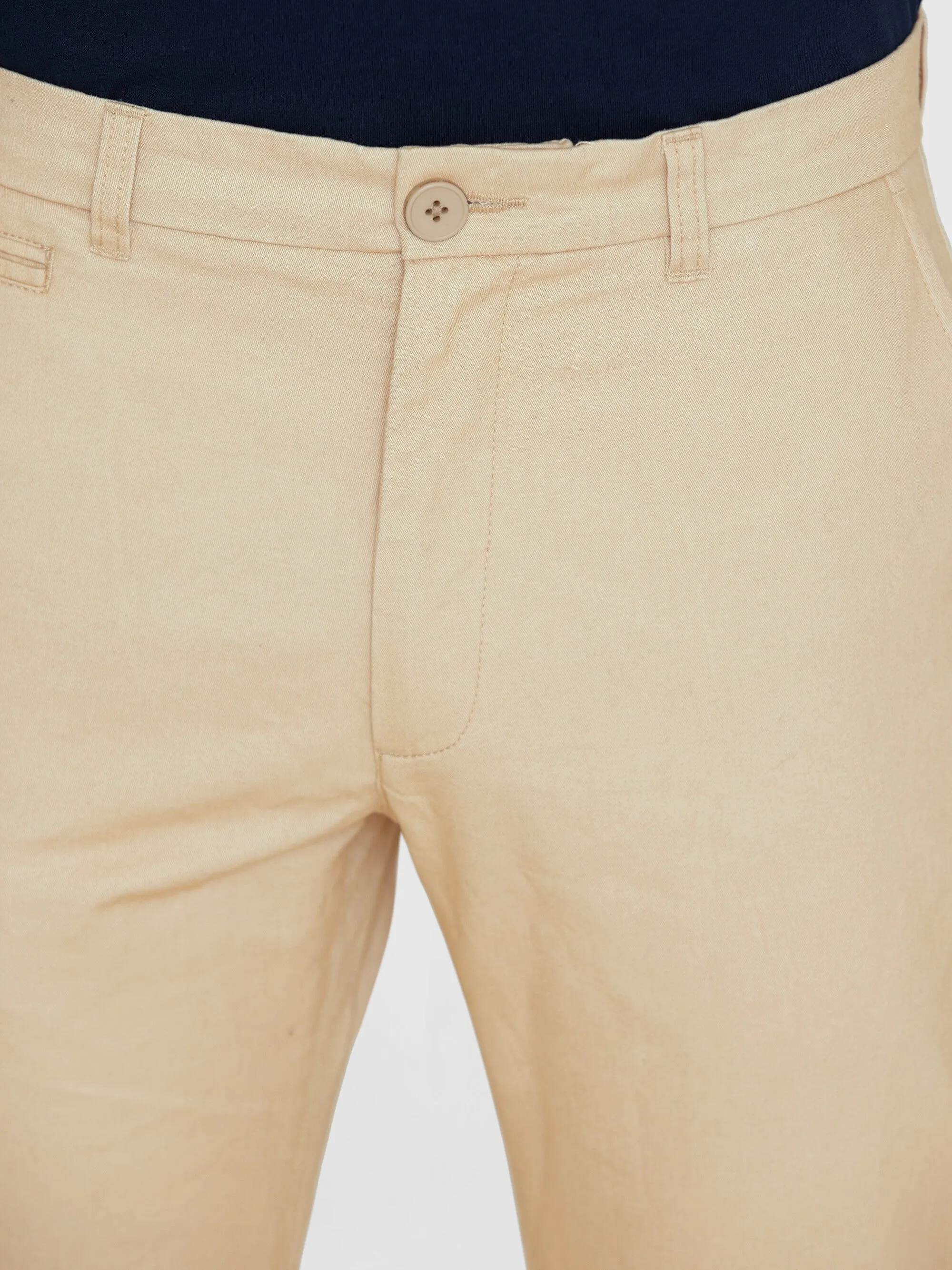 CHUCK regular twill chino pants - Light feather gray Knowledge Cotton