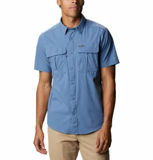 Columbia Men Blue Omni-Wick Newton Ridge Short Sleeve Shirt