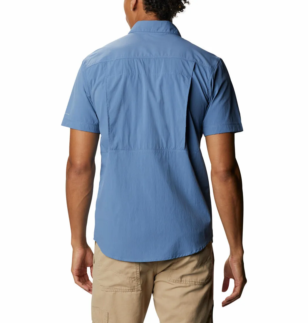 Columbia Men Blue Omni-Wick Newton Ridge Short Sleeve Shirt