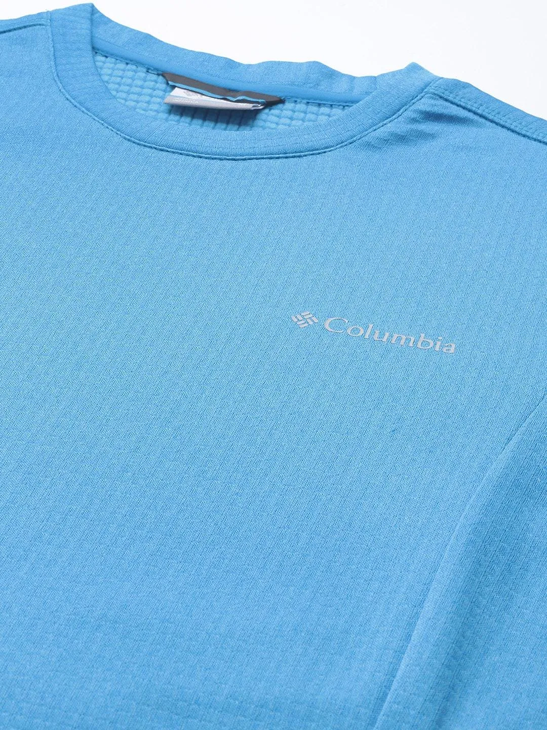Columbia Men Blue Omni-Wick Park View Crew Fleece Jacket