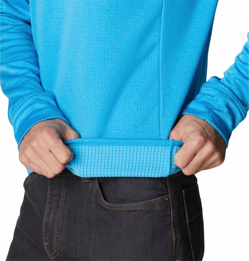 Columbia Men Blue Omni-Wick Park View Crew Fleece Jacket