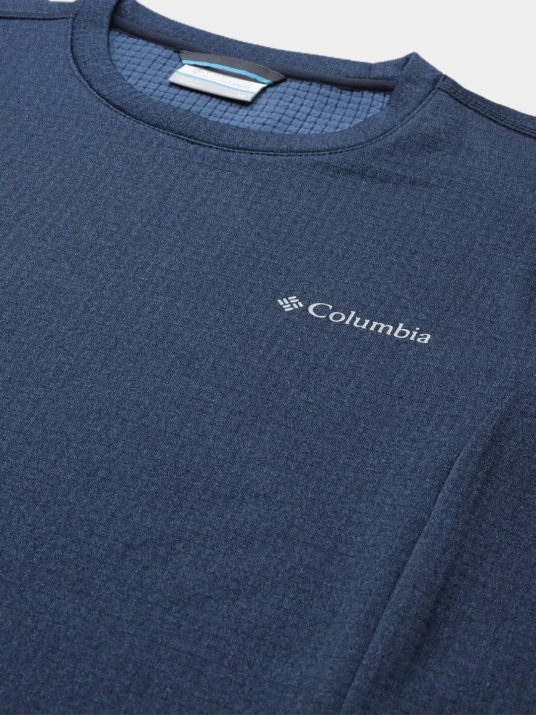 Columbia Men Blue Omni-Wick Park View Crew Fleece Jacket