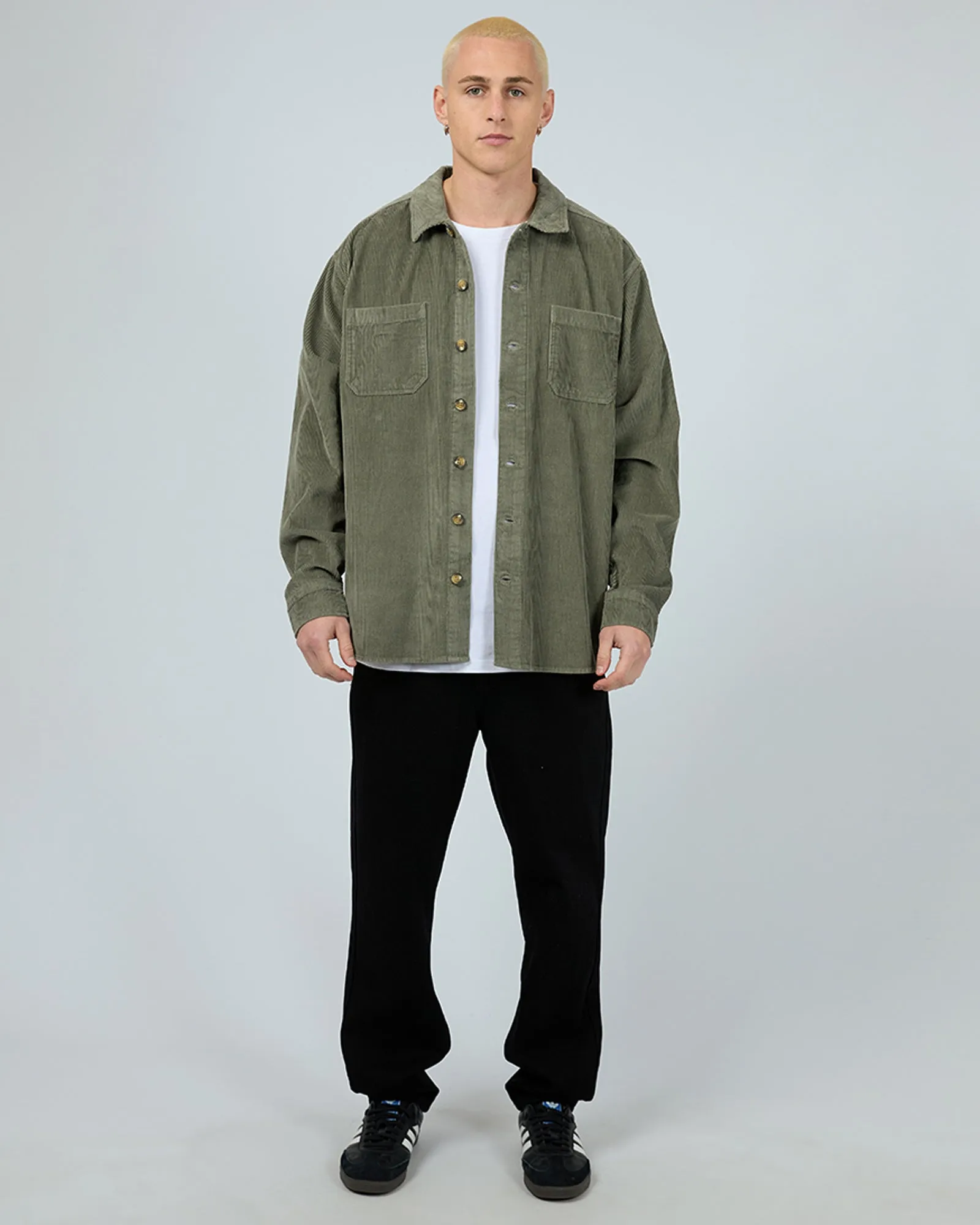 Cord Over Shirt Khaki