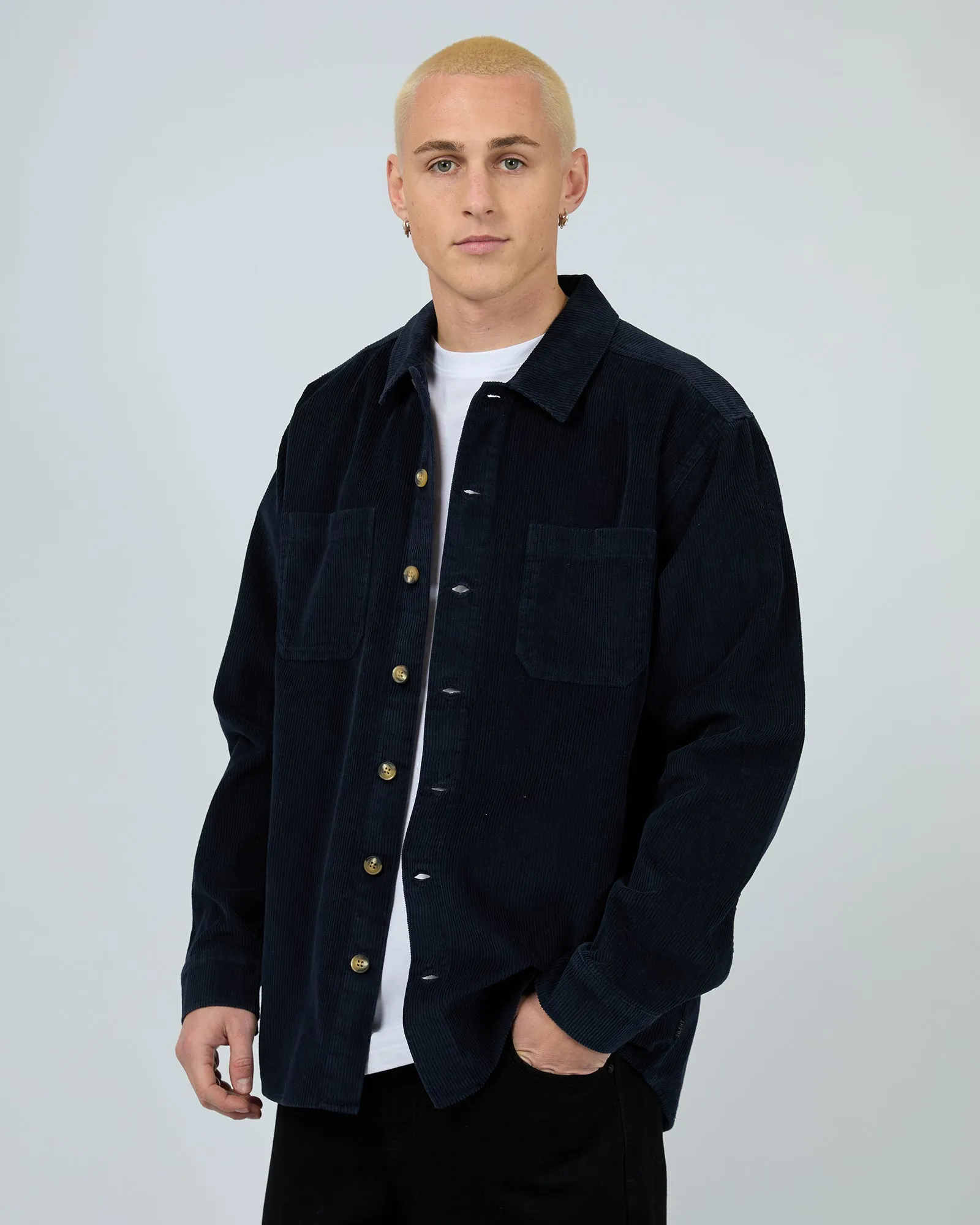 Cord Over Shirt Navy