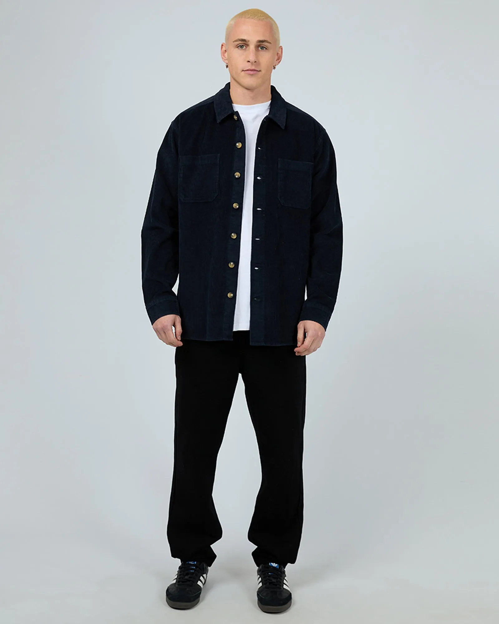 Cord Over Shirt Navy