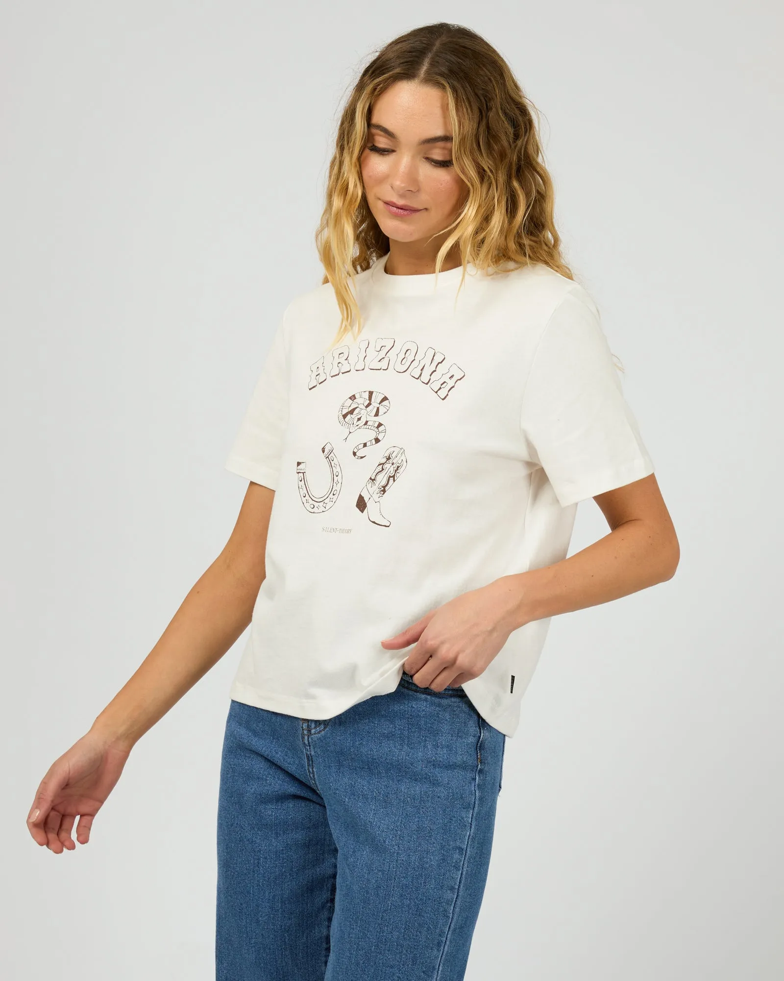 Cowboy Tee Vintage White