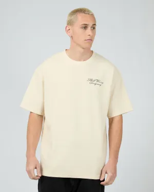 Critical Script Tee Natrual