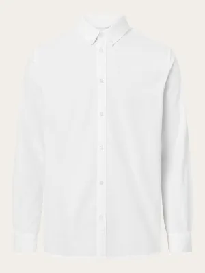 Custom tailored fit small owl oxford shirt - Bright White Knowledge Cotton