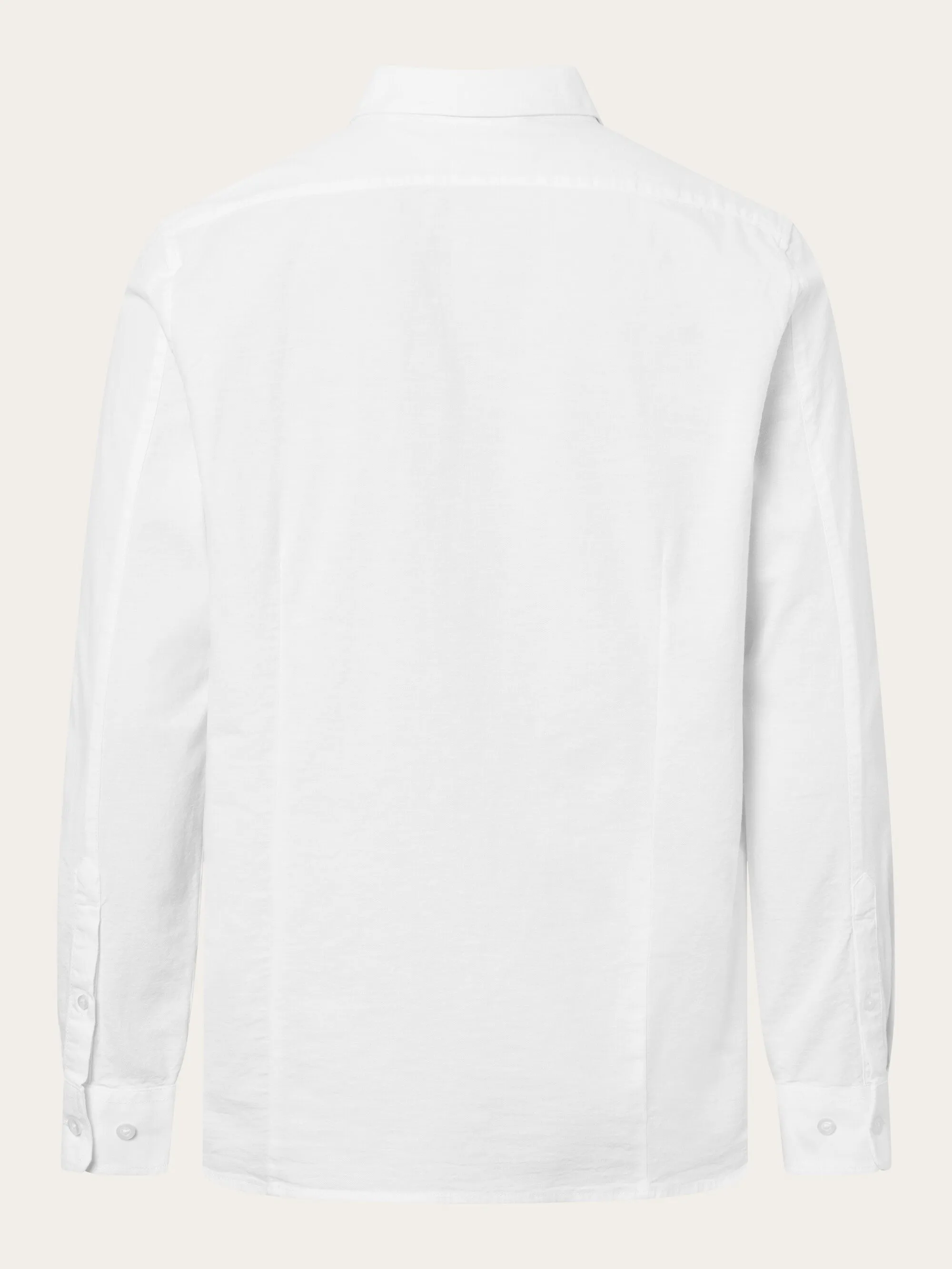 Custom tailored fit small owl oxford shirt - Bright White Knowledge Cotton