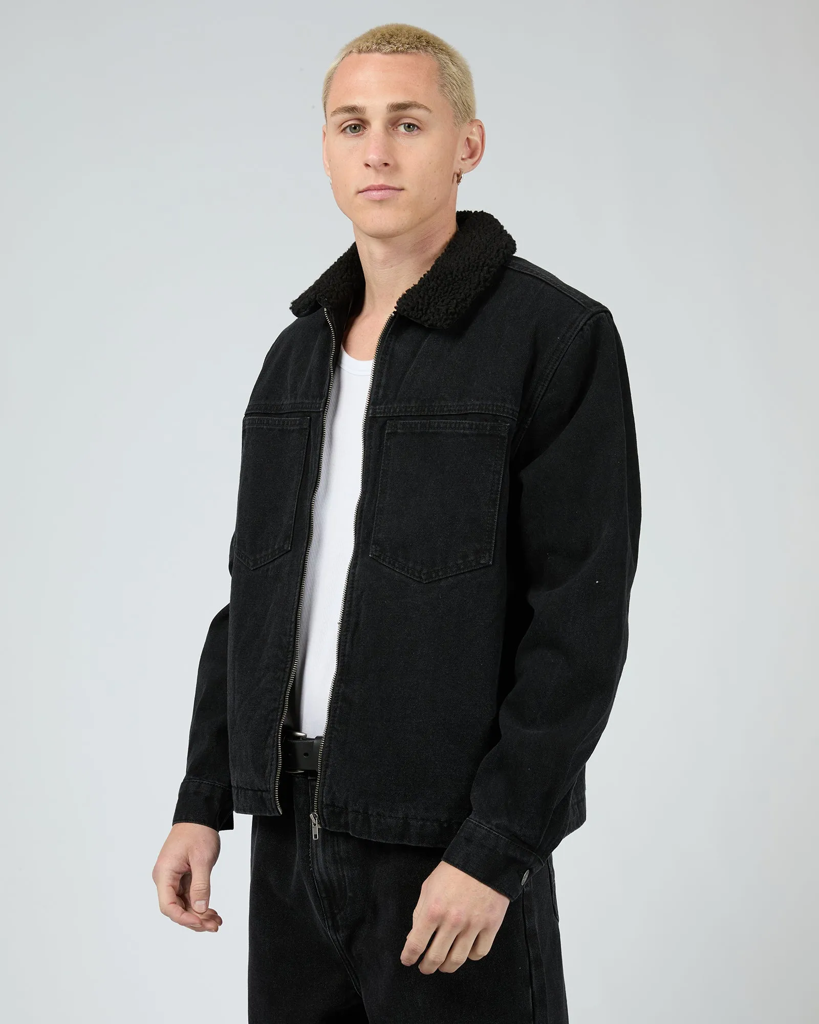 Defuse Jacket Washed Black