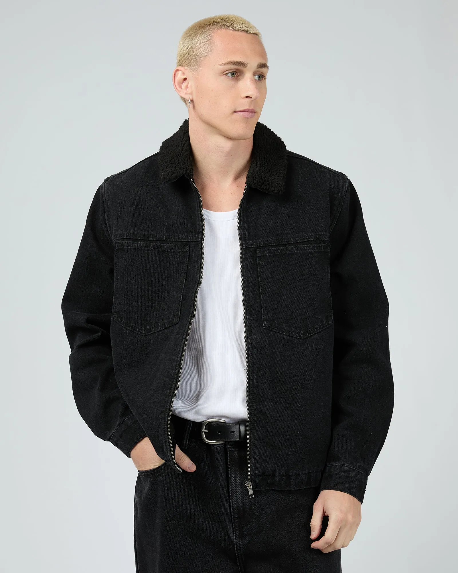 Defuse Jacket Washed Black