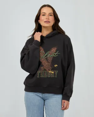 Departed Hoodie Washed Black