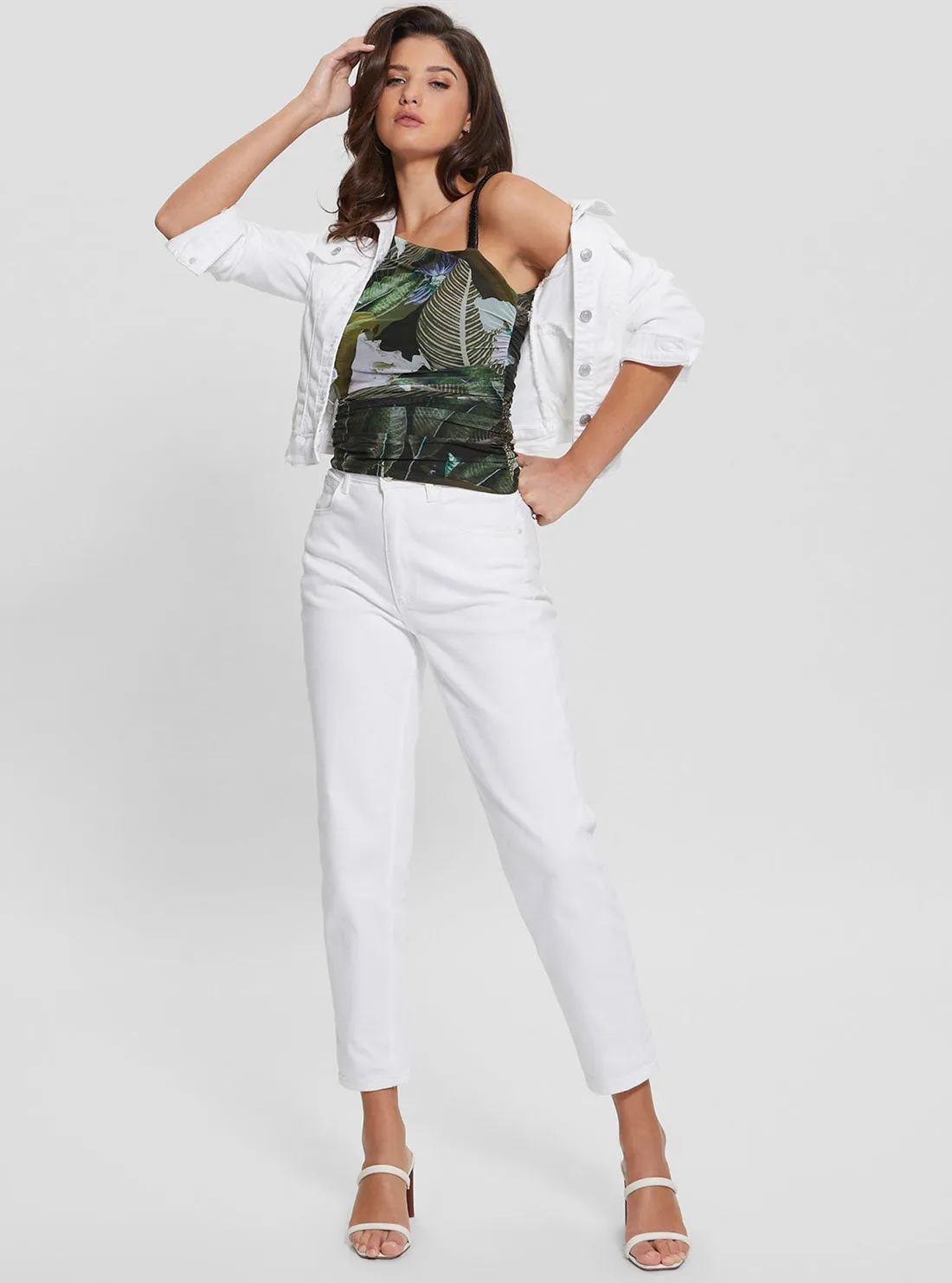Eco Moonlit Tropic Garden Dinah Top Guess