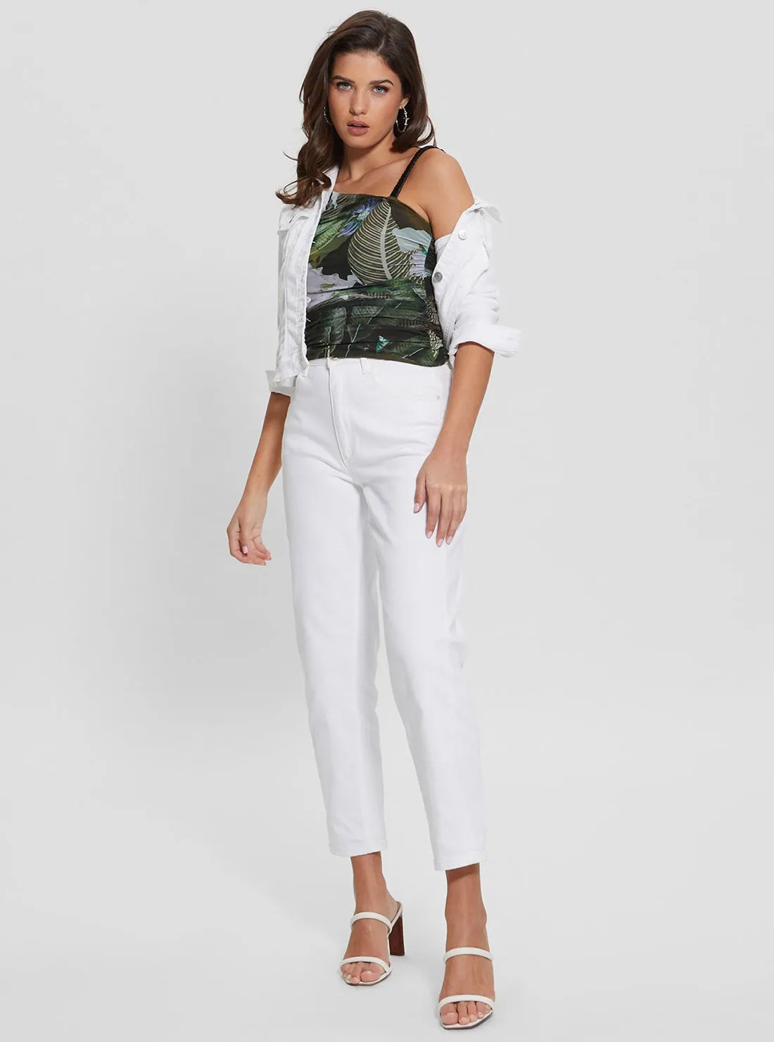 Eco Moonlit Tropic Garden Dinah Top Guess