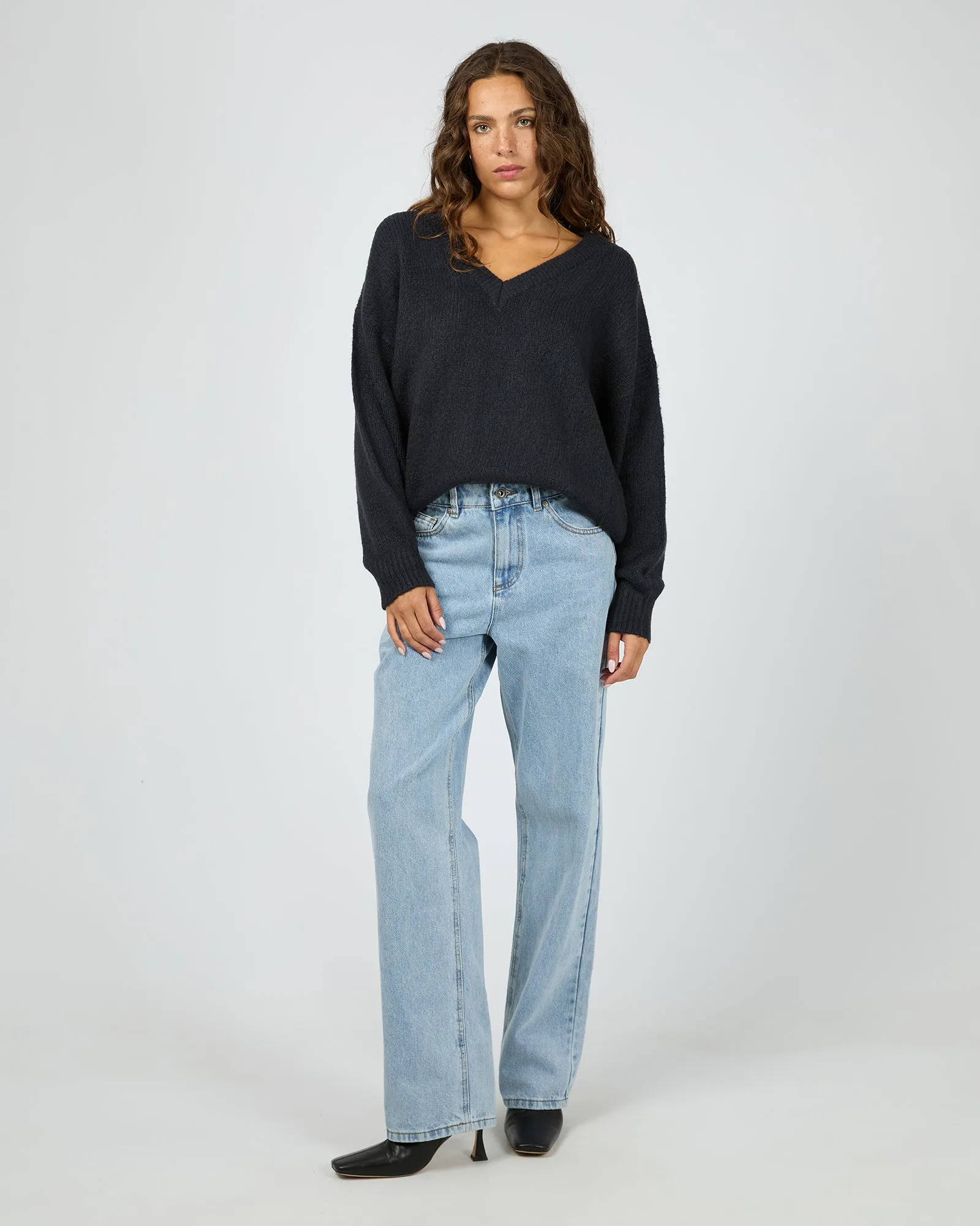 Elias Chunky Knit Jumper Navy