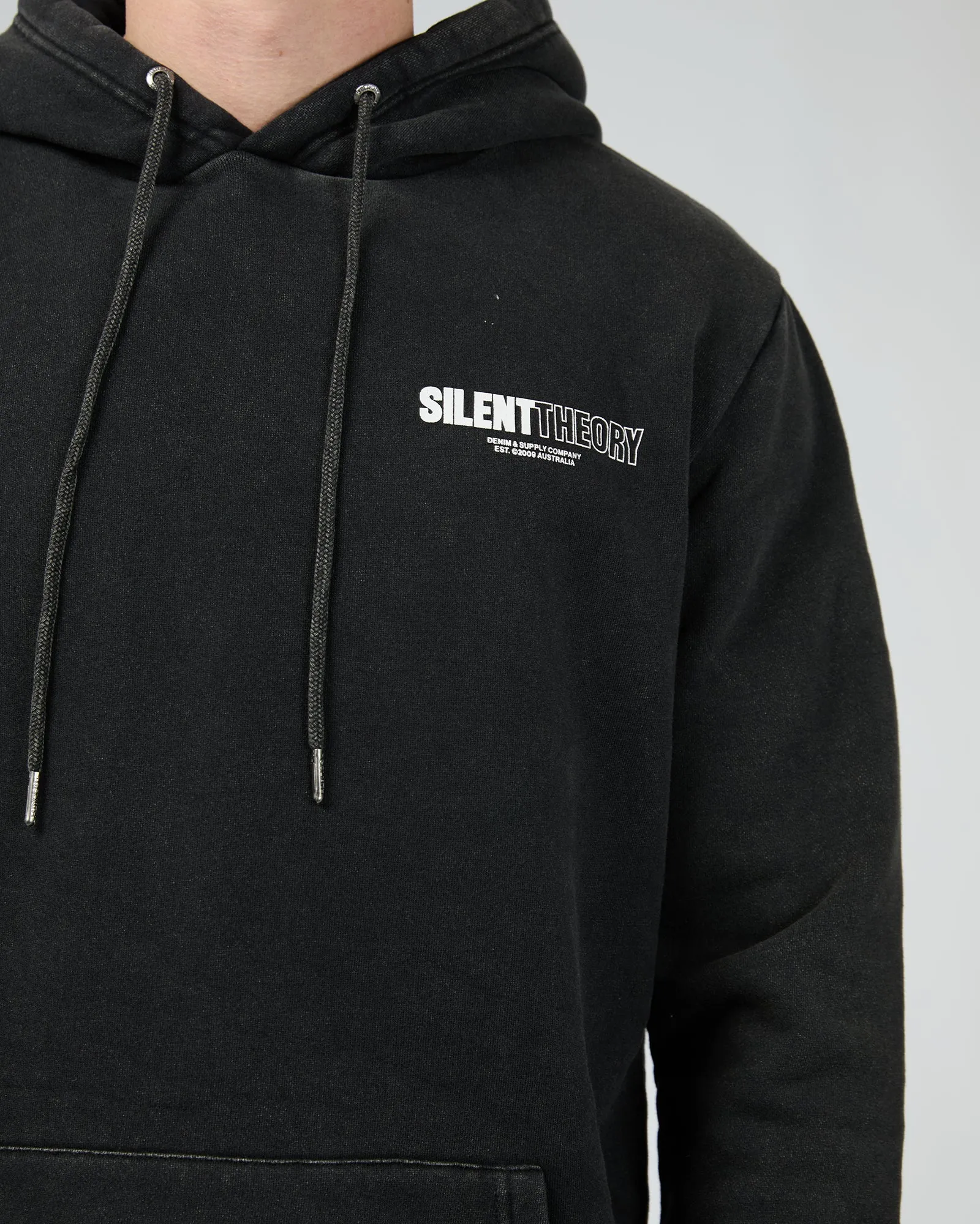 Elite Scoop Hoodie Washed Black