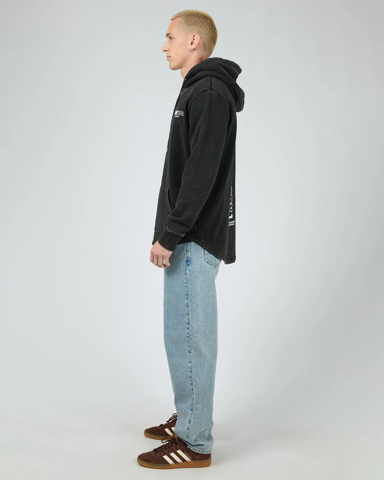 Elite Scoop Hoodie Washed Black