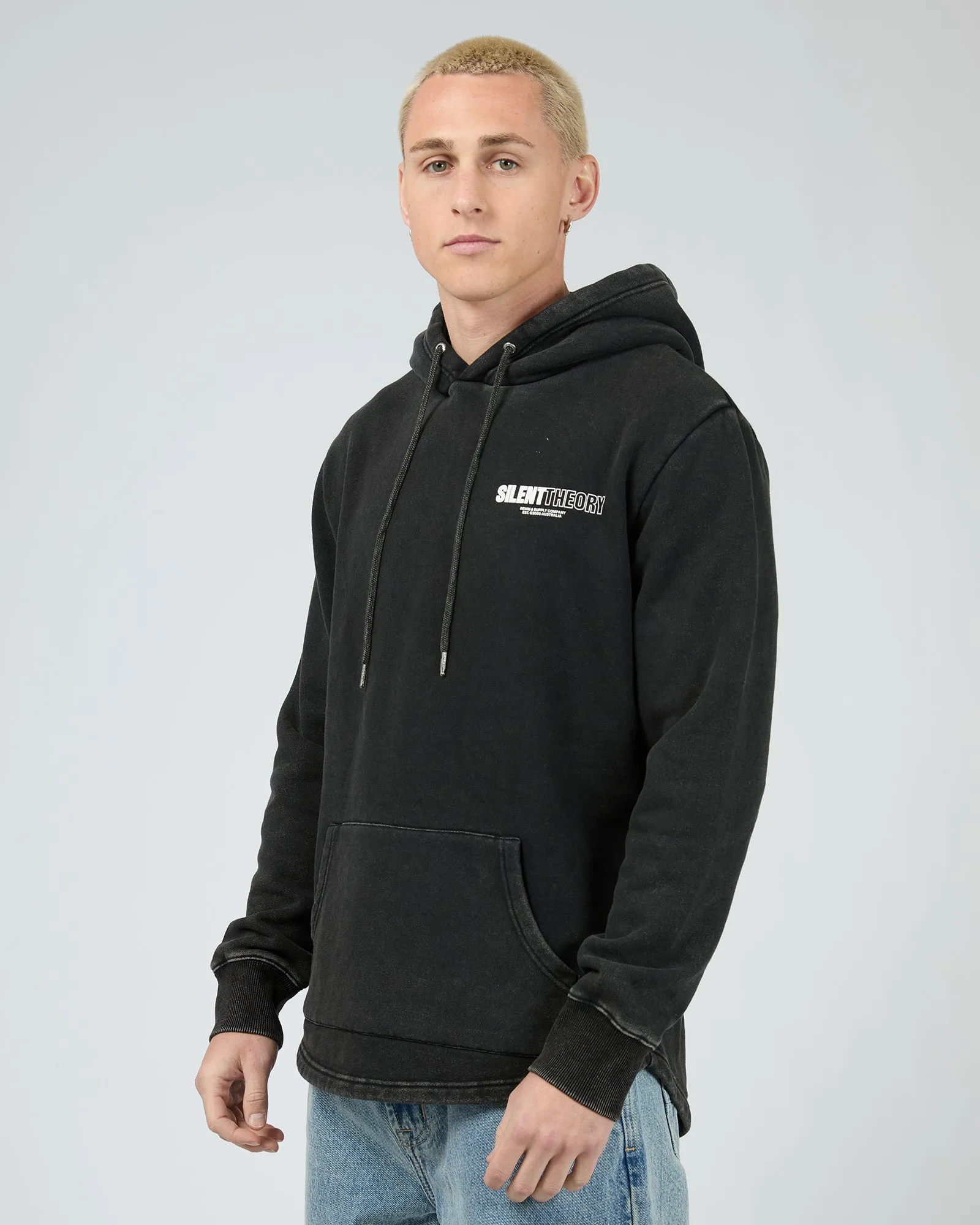 Elite Scoop Hoodie Washed Black