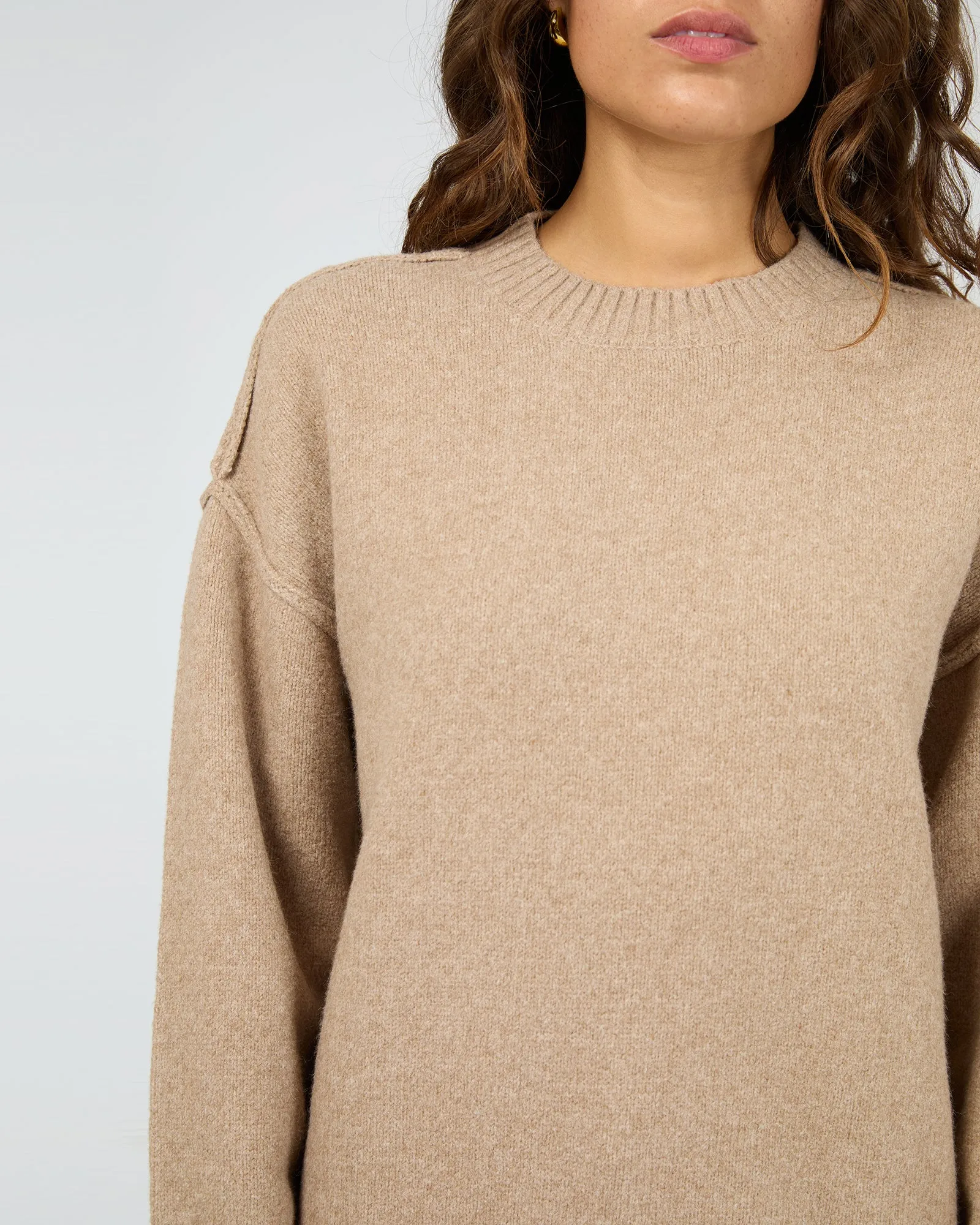 Elliot Knit Jumper Oatmeal